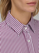 Shirt woman xacus stripe twill purple_2