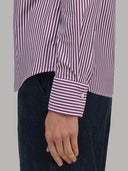 Shirt woman xacus stripe twill purple_5