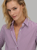 Shirt woman xacus stripe twill purple_7