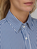 Shirt woman xacus stripe twill blue_2