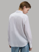Shirt woman xacus solid colour poplin white_3