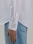 Shirt woman xacus solid colour poplin white_5