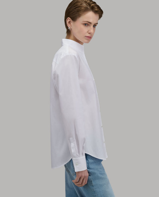 Shirt woman xacus solid colour poplin white_6