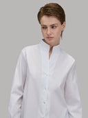 Shirt woman xacus solid colour poplin white_7