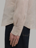 Shirt woman xacus solid colour linen sand_5