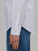 Shirt woman xacus solid colour poplin white_5