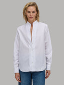 Shirt woman xacus solid colour poplin white_6