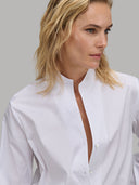 Shirt woman xacus solid colour poplin white_7