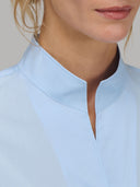 Shirt woman xacus solid colour poplin light blue_2