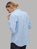Shirt woman xacus solid colour poplin light blue_3