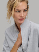 Shirt woman xacus solid colour twill grey melange_7
