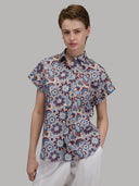 Shirt woman xacus pattern poplin multicolour_1