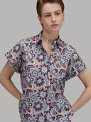 Shirt woman xacus pattern poplin multicolour_5