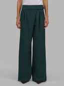 Pants woman xacus solid colour twill teal_1