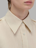Shirt woman xacus solid colour linen beige_2