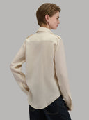 Shirt woman xacus solid colour linen beige_3