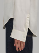 Shirt woman xacus solid colour satin beige_5
