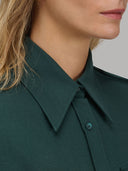 Shirt woman xacus solid colour twill teal_2