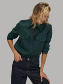 Shirt woman xacus solid colour twill teal_7