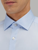 Shirt man xacus solid colour twill light blue_2