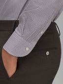 Shirt man xacus stripe twill brown_5