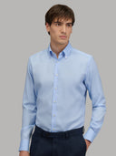 Shirt man xacus solid colour oxford light blue_3