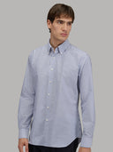 Shirt man xacus stripe poplin dark blue_6