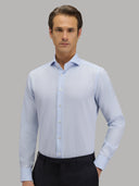 Shirt man xacus pattern textured sky blue_3