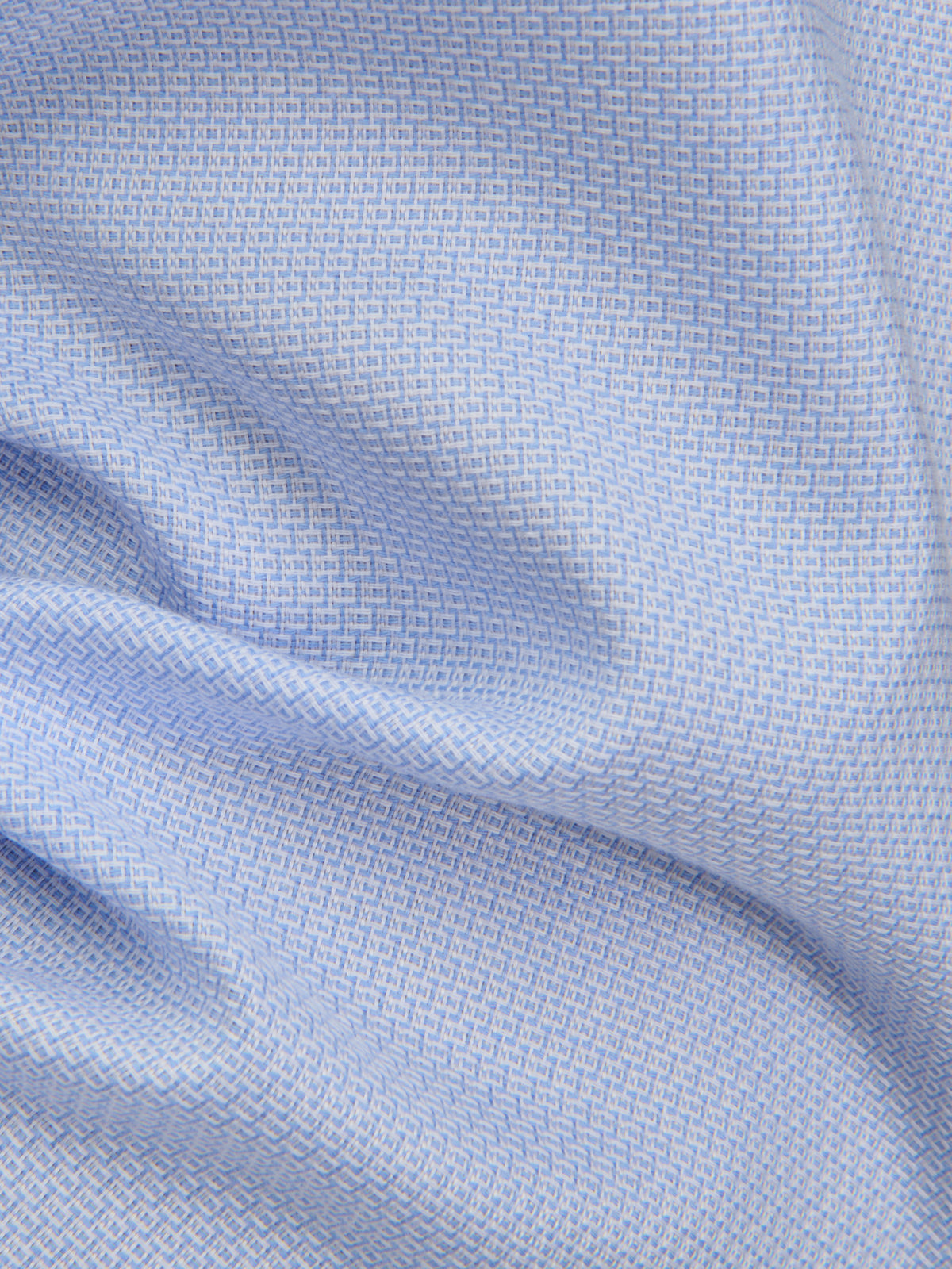Shirt Collar Cutaway Pattern Textured Light Blue