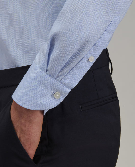 Shirt man xacus pattern textured light blue_5