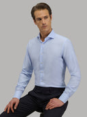 Shirt man xacus pattern textured light blue_6