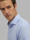 Shirt man xacus pattern textured light blue_7