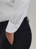 Shirt man xacus solid colour poplin white_5