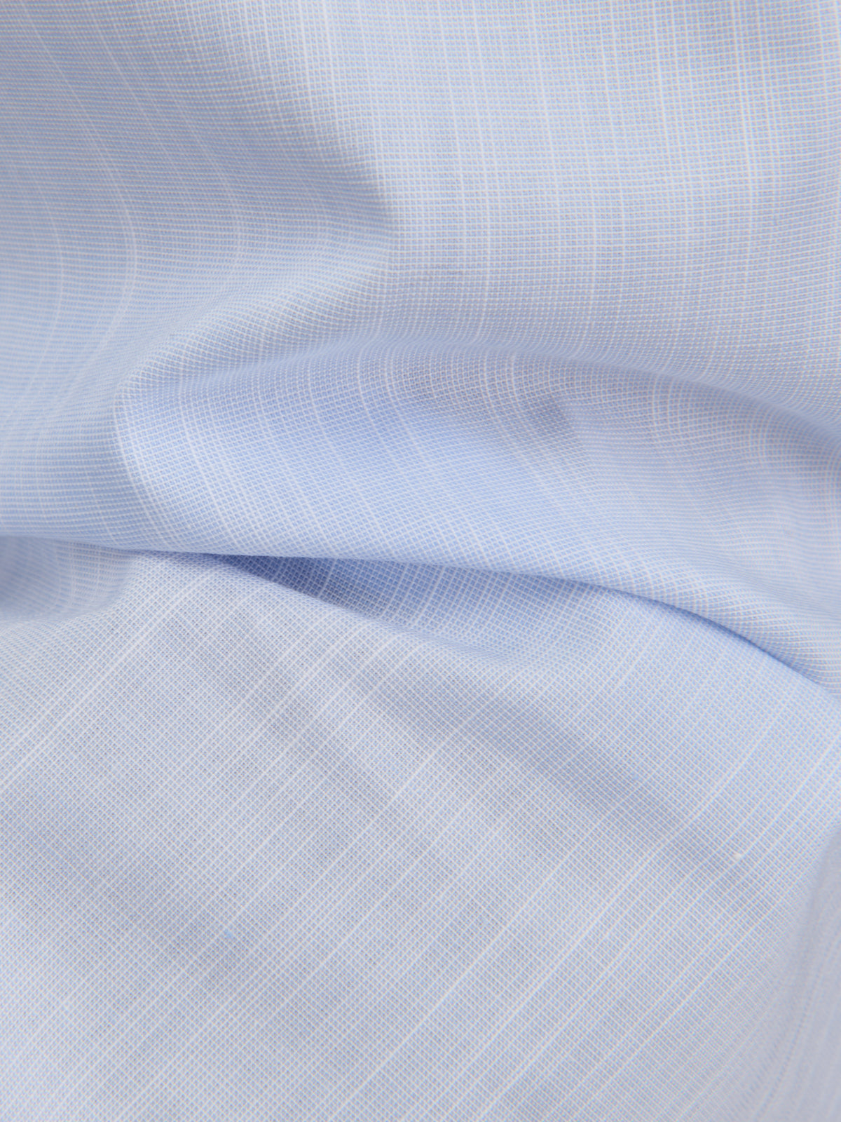 Camisa Cuello Francés Liso Popelina Celeste Jaspeado