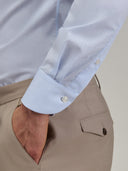 Shirt man xacus solid colour poplin light blue melange_5