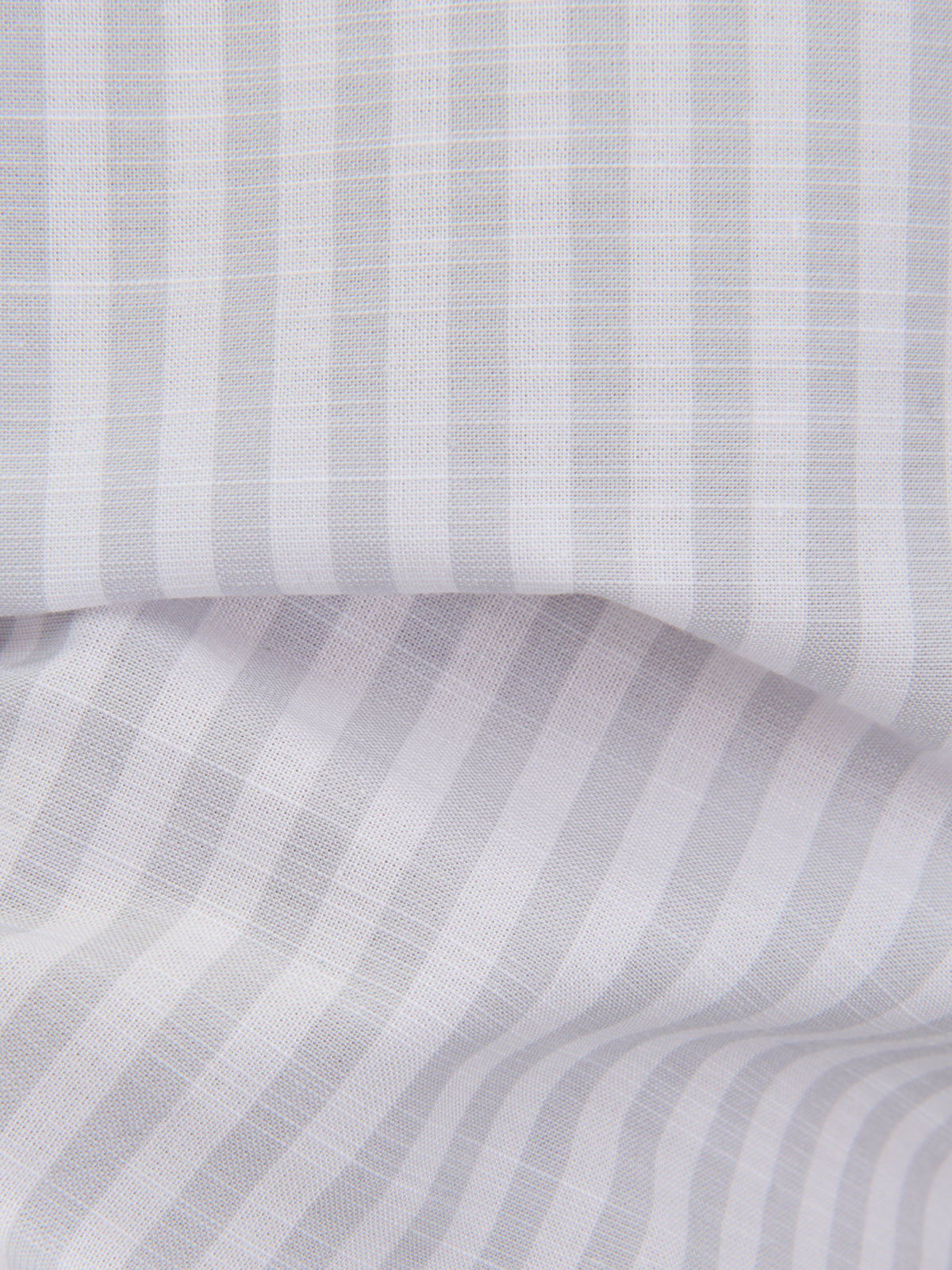 Shirt Collar Cutaway Stripe Poplin Pale Grey