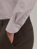 Shirt man xacus stripe poplin brown_5