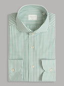 Shirt man xacus stripe poplin sage green_1