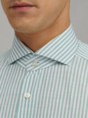 Shirt man xacus stripe poplin sage green_2