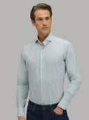 Shirt man xacus stripe poplin sage green_3