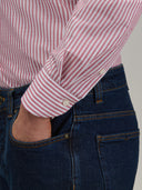 Shirt man xacus stripe poplin dark red_5