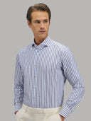 Shirt man xacus stripe poplin dark blue_3