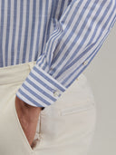 Shirt man xacus stripe poplin dark blue_5