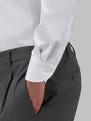 Shirt man xacus solid colour twill white_5