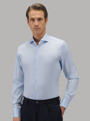 Shirt man xacus solid colour twill light blue_3