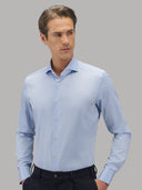 Shirt man xacus solid colour twill deep sky blue_3
