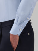 Shirt man xacus solid colour twill deep sky blue_5