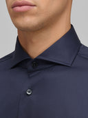 Shirt man xacus solid colour twill navy blue_2