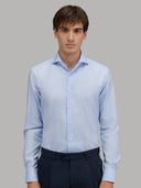 Shirt man xacus solid colour oxford light blue_3