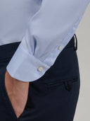 Shirt man xacus solid colour oxford light blue_5